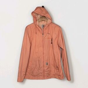 CARHARTT Women's Coral Pink Lightweight Windbreaker Coat Sz XL 16/18 Mesh